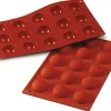 Moule professionnel en silicone Silikomart Silicon Flex 300x175mm 15 demi-sphères 4cm