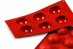 Moule professionnel en silicone Silikomart Silicon Flex 300x175mm 6 demi-sphères 6cm