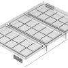 Moule professionnel en tritan Silikomart Chocado Classica-T 3 tablettes de chocolat