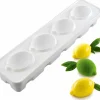 Moule pâtissier 4 citrons Silikomart en silicone blanc