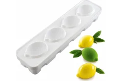 Moule pâtissier 4 citrons Silikomart en silicone blanc