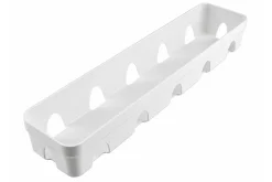 Moule pâtissier 5 fraises 3D Silikomart en silicone blanc