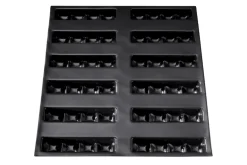 Moule quattro 12 barres gourmandes Flexipan anti-adhérent en silicone et tricot de verre