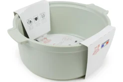 Moule à soufflé Peugeot Appolia en céramique vert sauge diamètre 22cm