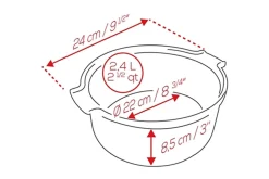 Moule à soufflé Peugeot Appolia en céramique rouge Ø22cm