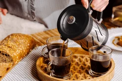 Moulin à café et cafetière à piston 2 en 1 Peugeot Paris Press en inox / ABS 15cm