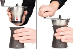 Moulin à café manuel Peugeot Kronos en inox / polymère noir 19cm