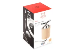 Moulin à graines de lin manuel Peugeot Isen en bois et inox 13cm