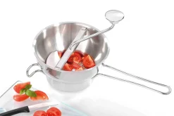 Moulin à légumes manuel Gefu Flotte Lotte tout inox avec 2 grilles - Diamètre 20cm