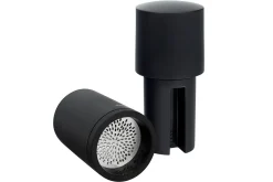 Moulin à épices 2-en-1 Microplane Specialty Series en acier inox et polymère noir