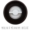 Moulin à poivre et baies dorées Savor&Sens - 210g