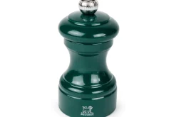 Moulin à poivre manuel Peugeot Bistro en bois de hêtre laqué vert forêt 10cm