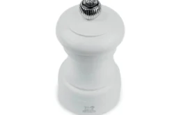 Moulin à poivre manuel Peugeot Bistro en bois de hêtre laqué gris perle 10cm