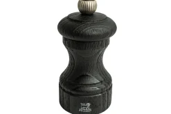 Moulin à poivre manuel Peugeot Bistro Nature Black en bois recyclé noir 10cm