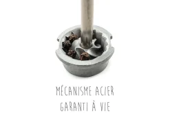 Moulin à poivre manuel Peugeot Oléron chocolat en acrylique et bois 14cm