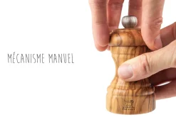 Moulin à poivre manuel Peugeot Bistro Specials bois d'olivier 10cm