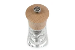 Moulin à poivre manuel Peugeot Oléron naturel en acrylique et en bois 14cm
