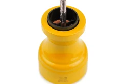 Moulin à poivre manuel Peugeot Bistro en bois de hêtre laqué jaune safran 10cm