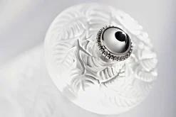 Moulin à sel Peugeot Lalique Feuilles en cristal 9cm - Edition limitée