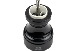 Moulin à sel sec manuel Peugeot Bistro en bois de hêtre laqué noir 10cm