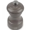 Moulin à sel sec manuel Peugeot Bistro en bois de hêtre laqué gris taupe 10cm