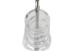 Moulin à sel sec manuel Peugeot Ouessant en inox et acrylique 14cm