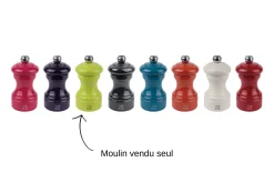 Moulin à sel sec manuel Peugeot Bistro en bois laqué pistache 10cm