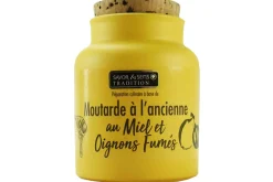 Moutarde à l'ancienne Savor&Sens au miel et aux oignons fumés - 110g