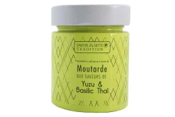 Moutarde Savor&Sens Color Block saveur yuzu et basilic thaï - 130g