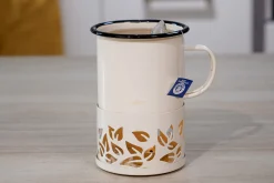 Mug à thé Cookut Sixtea chauffé à la bougie blanc