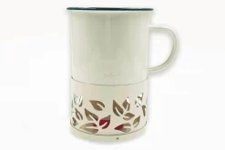 Mug à thé Cookut Sixtea chauffé à la bougie blanc