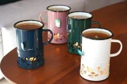 Mug à thé Cookut Sixtea chauffé à la bougie blanc