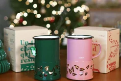 Mug à thé Cookut Sixtea chauffé à la bougie vert