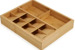 Organisateur extensible de cuisine Joseph Joseph DrawerStore Bamboo en bambou