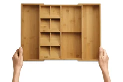 Organisateur extensible de cuisine Joseph Joseph DrawerStore Bamboo en bambou