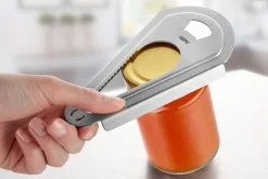 Ouvre boite décapsuleur multifonctions 4 en 1 Gefu Pratico tout inox