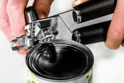 Ouvre-boîte MasterClass en acier inox poignées soft touch noir