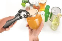 Ouvreur 5 en 1 Gefu Aperto pour bouteilles, boîtes, bocaux, canettes et capsules