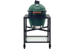 Pack Big Green Egg Large barbecue + convEGGtor + table modulaire + 4 roulettes