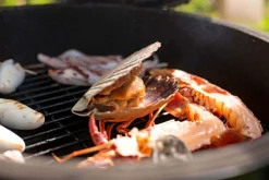 Pack Big Green Egg Medium barbecue + convEGGtor + table modulaire + meuble placard + 6 roulettes