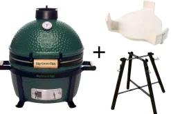 Pack Big Green Egg MiniMax barbecue + convEGGtor + berceau surélévateur