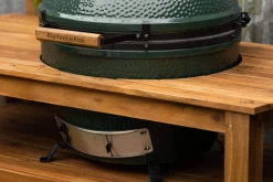 Pack Big Green Egg XLarge barbecue + table eucalyptus + convEGGtor + berceau de table + 4 roulettes