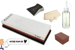 Pack spécial entretien pour couteaux en acier - Pierre 1000/3000