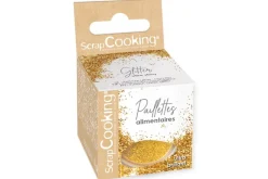 Paillettes alimentaires dorées Scrapcooking en poudre 5g