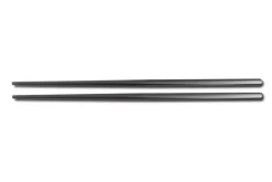 Paire de baguettes chinoises Comas en acier inox 23cm noir