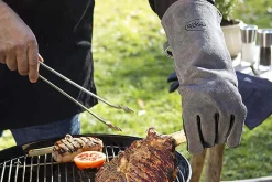 Paire de gants Rösle en cuir pour le barbecue - Taille unique XL