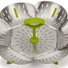 Panier vapeur pliable et anti-rayures Joseph Joseph Bloom Steel vert et inox