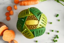 Panier vapeur pliable Joseph Joseph Bloom en silicone vert
