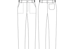 Pantalon de cuisine unisexe Egochef Evo noir polyester et coton