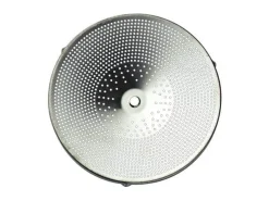 Passe-légumes 24cm acier inox 3 grilles + bouton en bois
